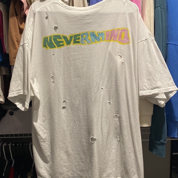 Urban Outfitters Nirvana Distressed Oversized Graphic Tee - Picture 3 of 4
